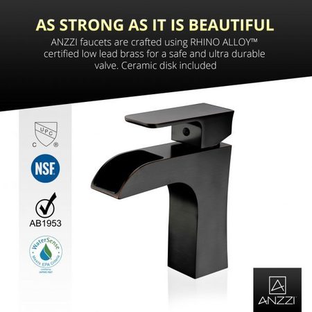 Anzzi Forza Low-Arc Bathroom Faucet in Oil Rubbed Bronze L-AZ019ORB